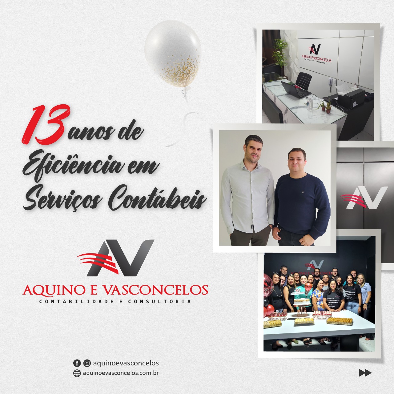 Read more about the article Aquino e Vasconcelos completa 13 anos de atividades.